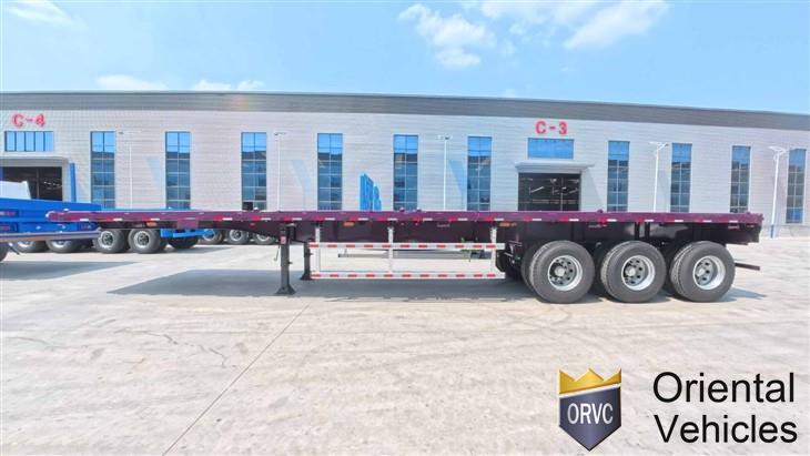40–60 Ton Heavy Duty Cargo Platform Trailer factory